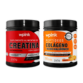 colágeno de laranja - 240g + creatina de lichia - 240g - wp