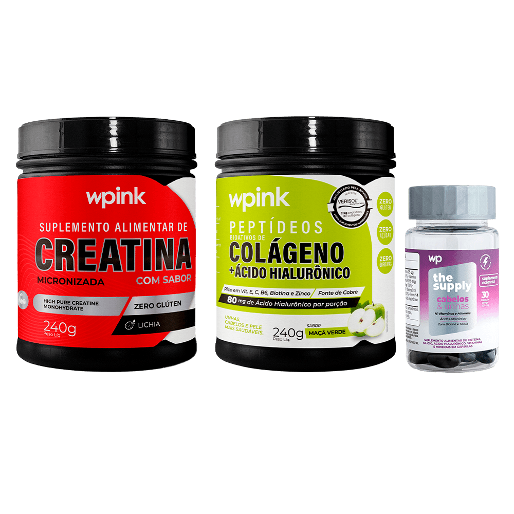 colágeno de maçã verde + creatina de lichia + cabelos e unhas - wp