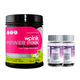 super power pink de maçã verde 300g + 2 cabelos e unhas - wp