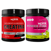 creatina sem sabor 240g - super power pink de maçã verde - pré-treino – 300g