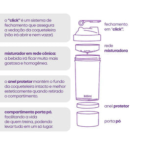 shaker Pro wp - coqueteleira 700 ml