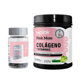 Colágeno pink mom de limao - 240g + cabelos e unhas x - wp